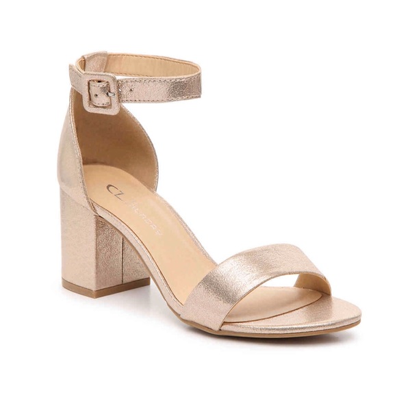 Chinese Laundry Shoes - CHINESE LAUNDRY Jodie Rose Gold Block Heel Sandal